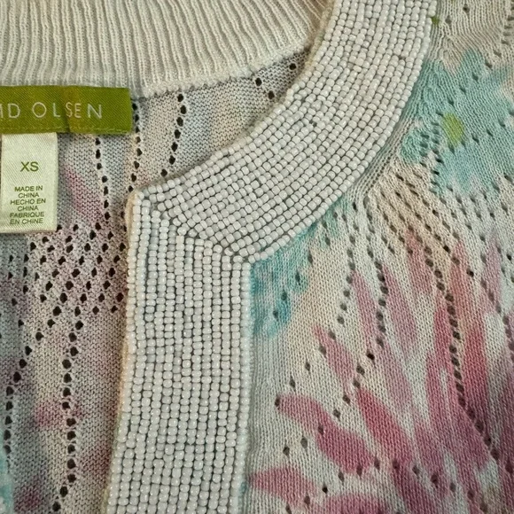 Sigrid Olsen Cream Knit Top - Picture 12 of 13